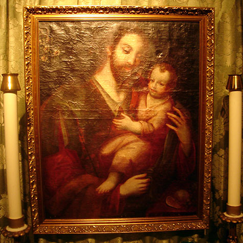 St. Joseph’s altar at St. Hugh